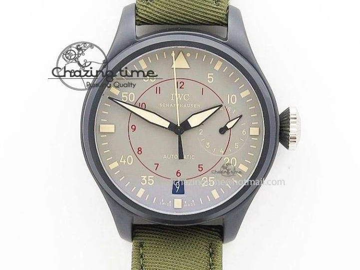 MIROTIME 0117 Big Pilot IW329802 M+F 1:1 Best Edition Green Dial on Green Nylon Strap MY Unique 7002